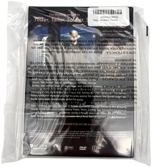 New Smiley's People DVD 3-Disc Set John Le Carré Alec Guinness BBC Series Sealed - Picture 2 of 3